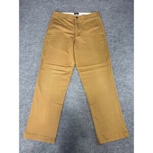 Lands' End Traditional Fit Men's khakis Flat Front 33 / 32